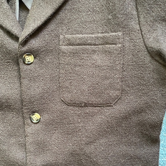 Quaker Marine Men's Dark Brown Wool Loafer Jacket M - Picture 3 of 13